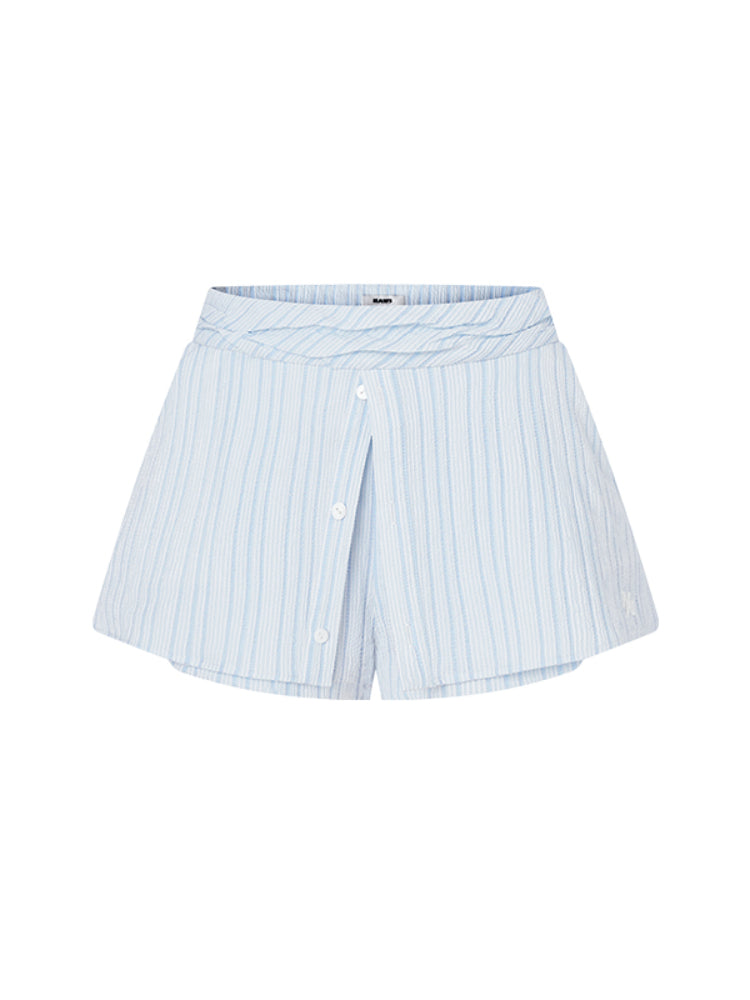 Fake Two-Piece A-Line Skirt - CHINASQUAD