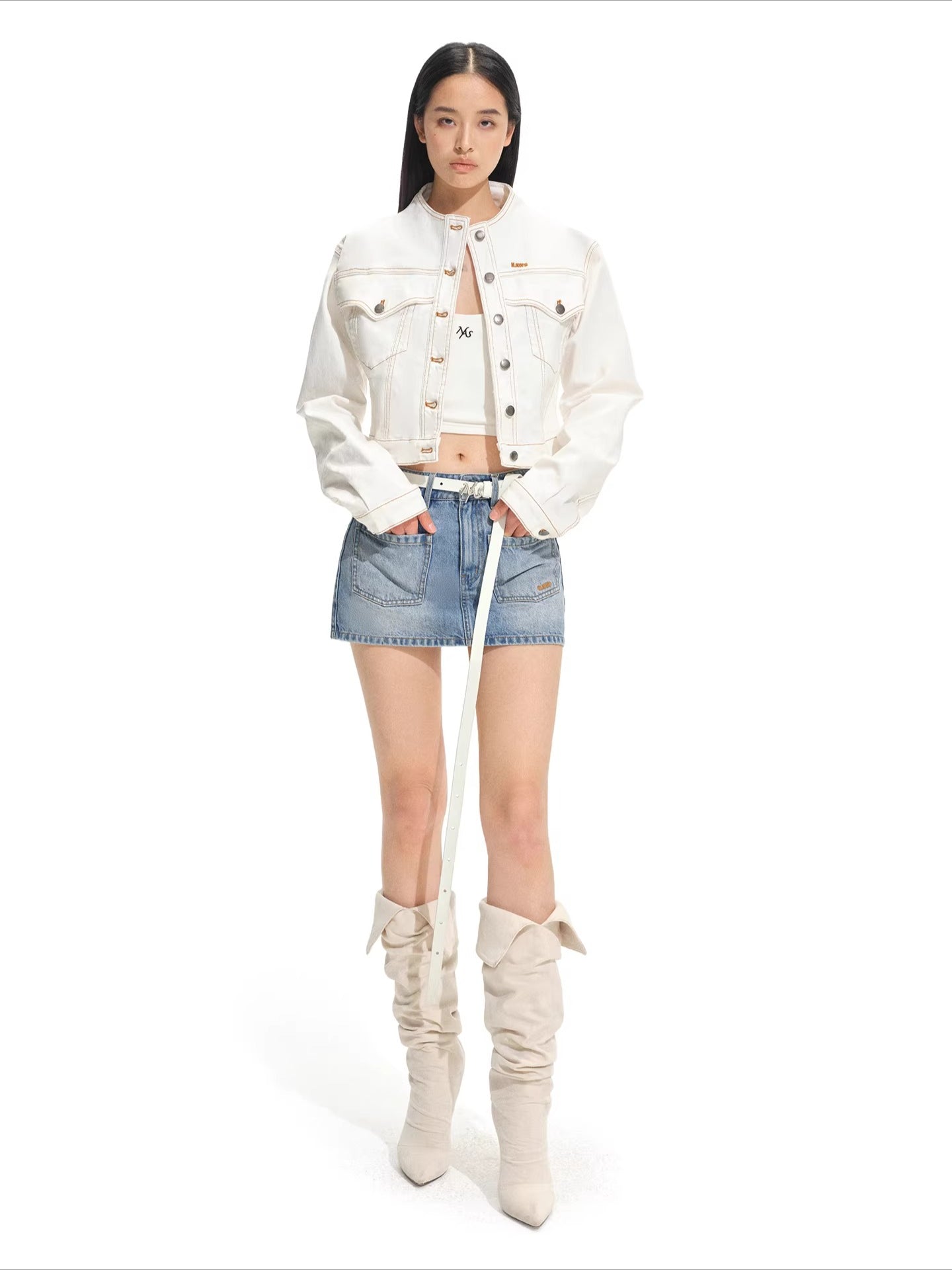 Mountain Cat Short Denim Jacket