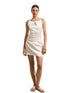 Fake Two-Piece Beaded Embroidery Cami Dress - CHINASQUAD