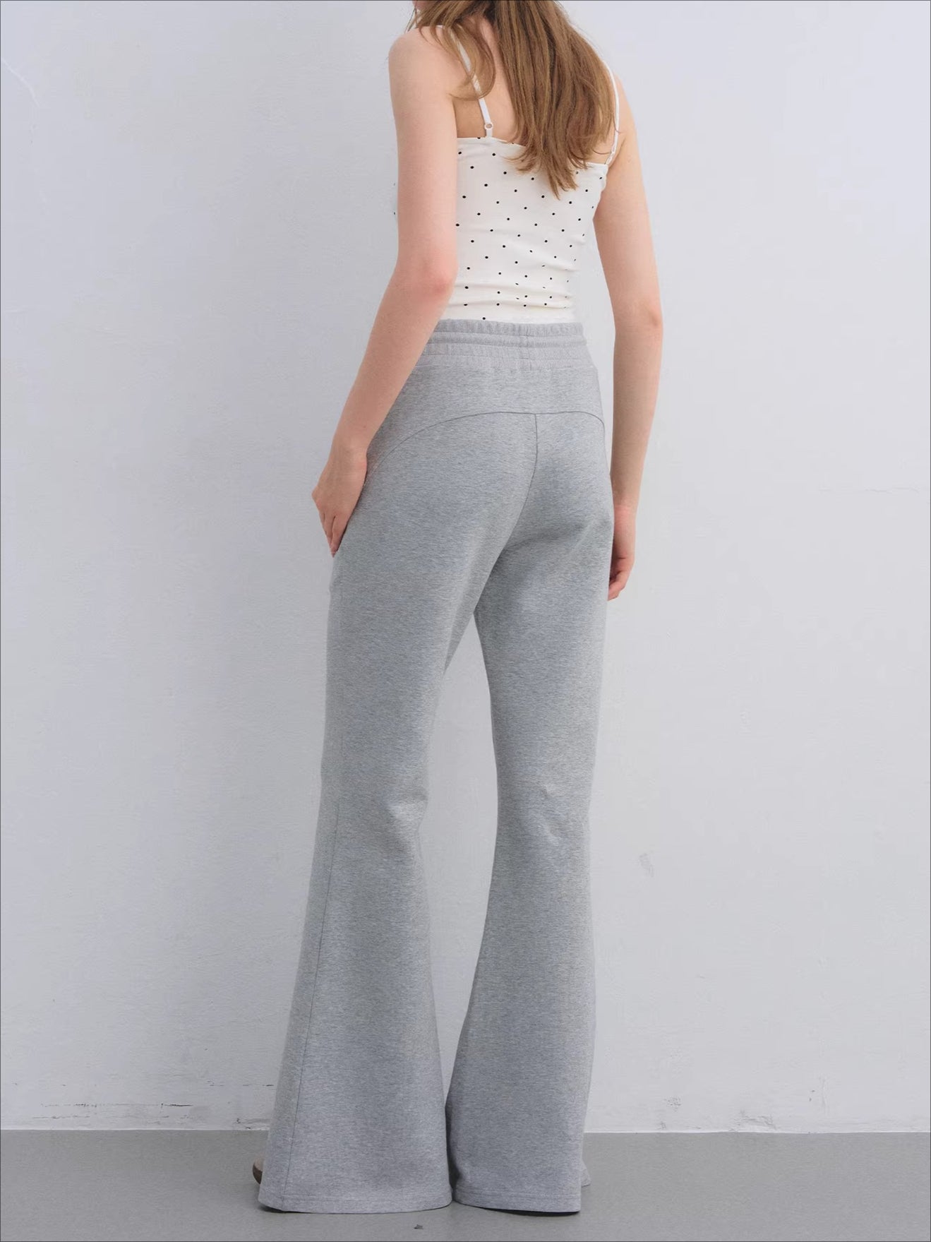 Hooded Zip-Up Sweatshirt & Flared Sweatpants Set