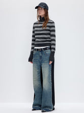 Striped Wool Blend Half-Zip Sweater - CHINASQUAD