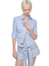 Faux Two-Piece Buttoned Slim Fit Shirt & Skirt Set - CHINASQUAD