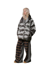 Silver Satin Oversized Down - CHINASQUAD