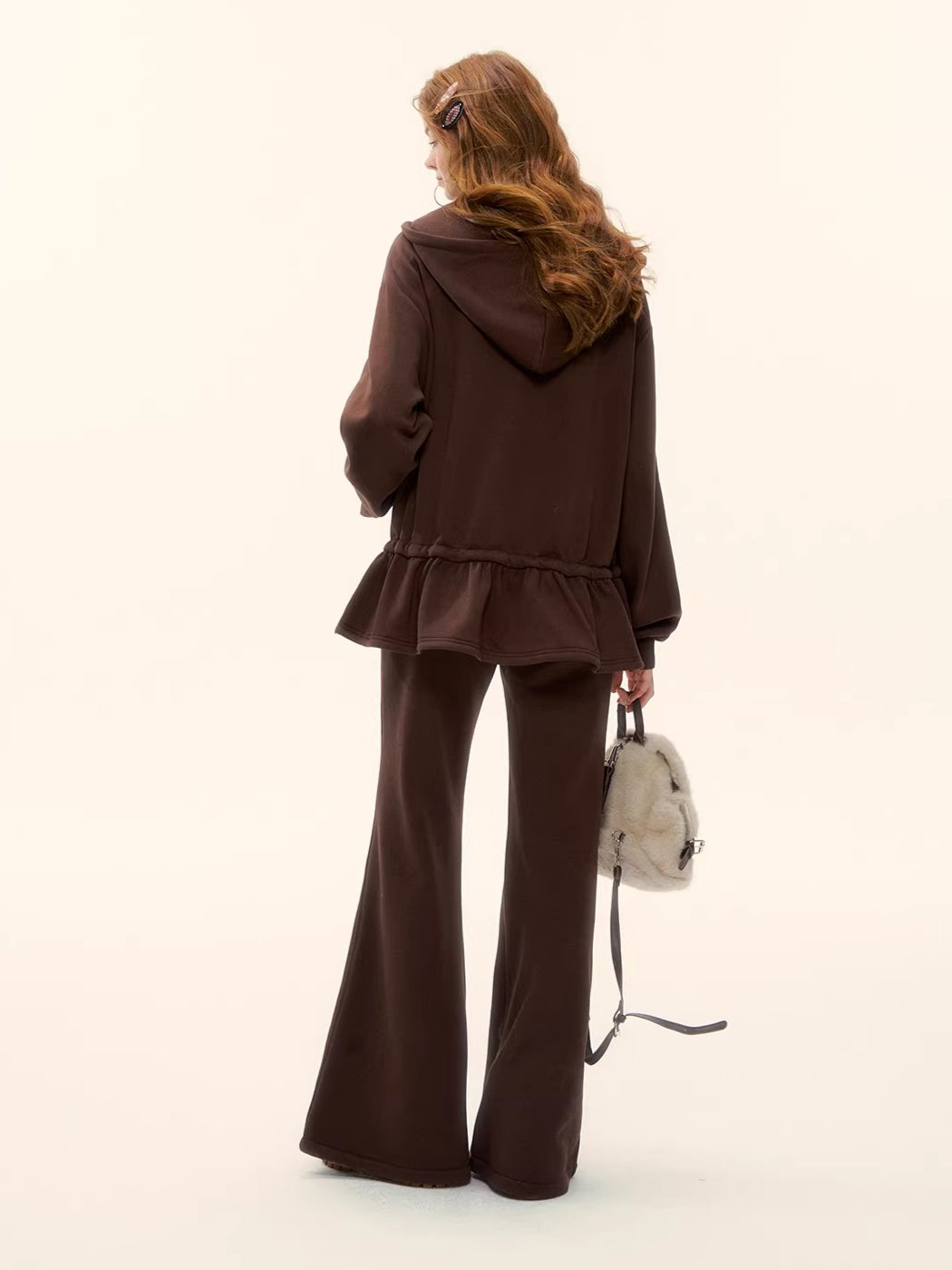 High-Waist Flared Lounge Pants