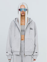 Black & Gray Future Embroidered Hoodie - CHINASQUAD