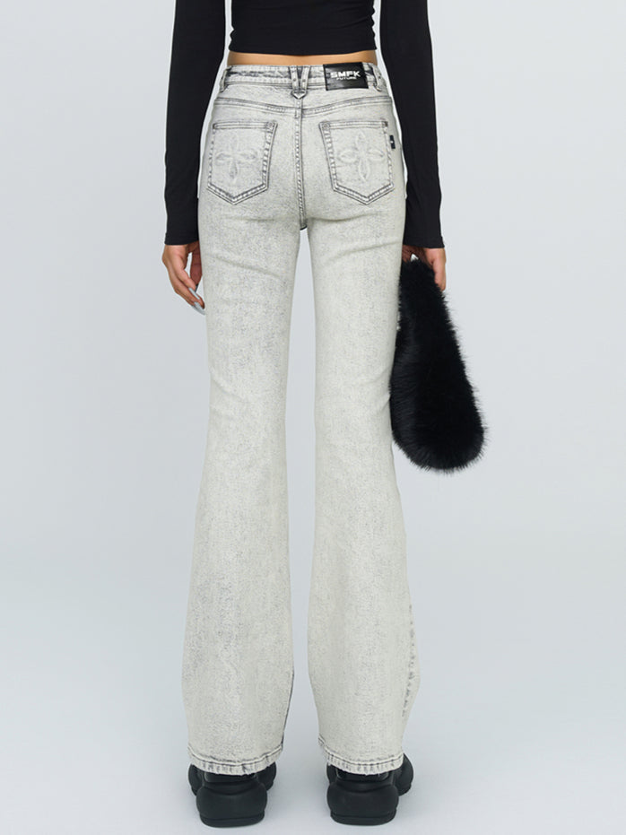 Mirage Elastic Flare Jeans - CHINASQUAD
