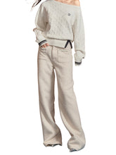 Tweed High-Waist Casual Pants - CHINASQUAD