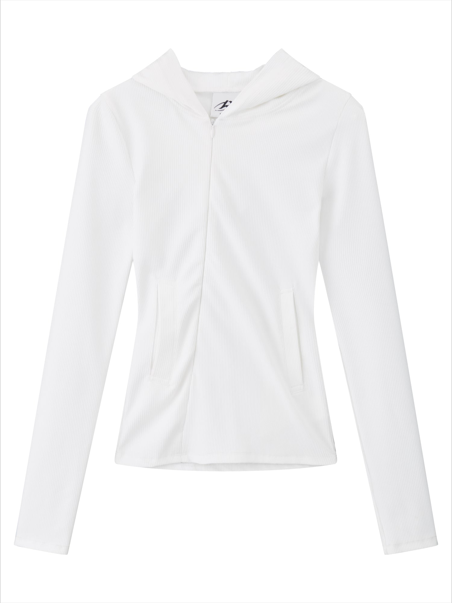 Asymmetrical Adjustable Hooded Ribbed T-shirt - CHINASQUAD