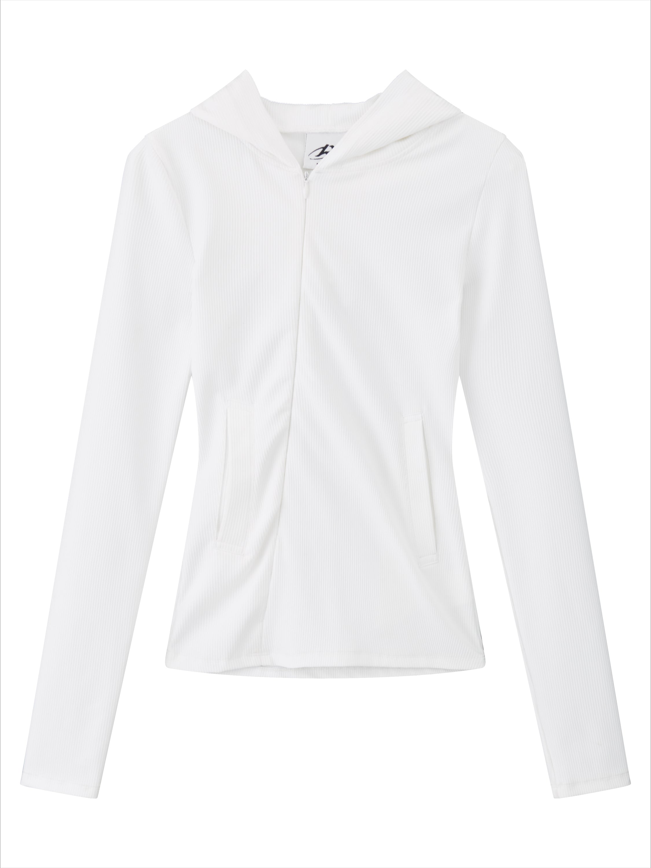 Asymmetrical Adjustable Hooded Ribbed T-shirt - CHINASQUAD