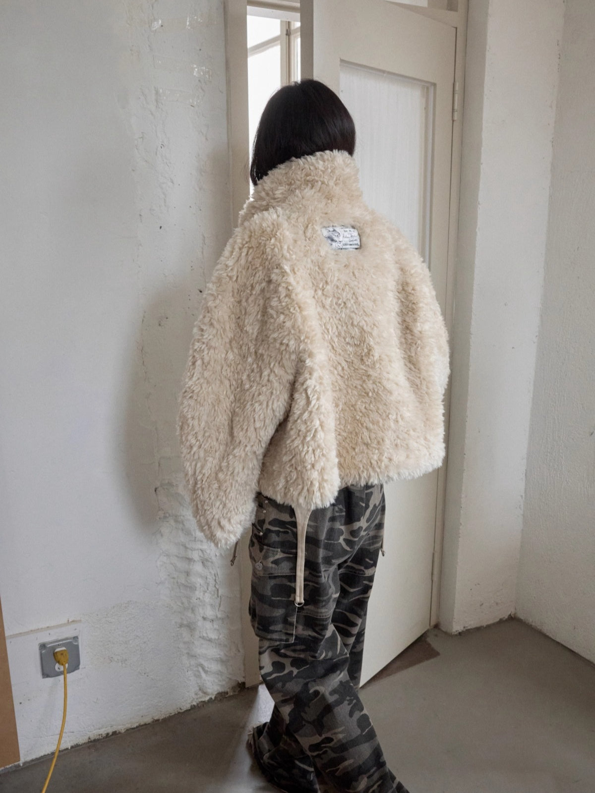 Shearling Reversible Suede Short Jacket