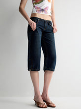 Ultra-Low Waist Straight-Leg Bermuda Jeans - CHINASQUAD