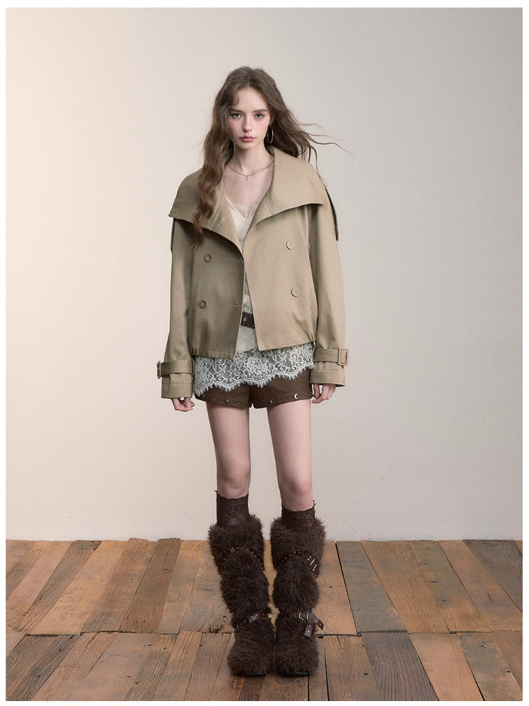 Irregular Rivet Versatile Shorts