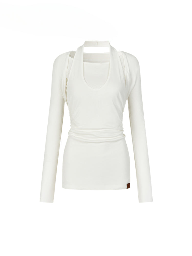 Layered Short Sleeve Pullover Top - CHINASQUAD