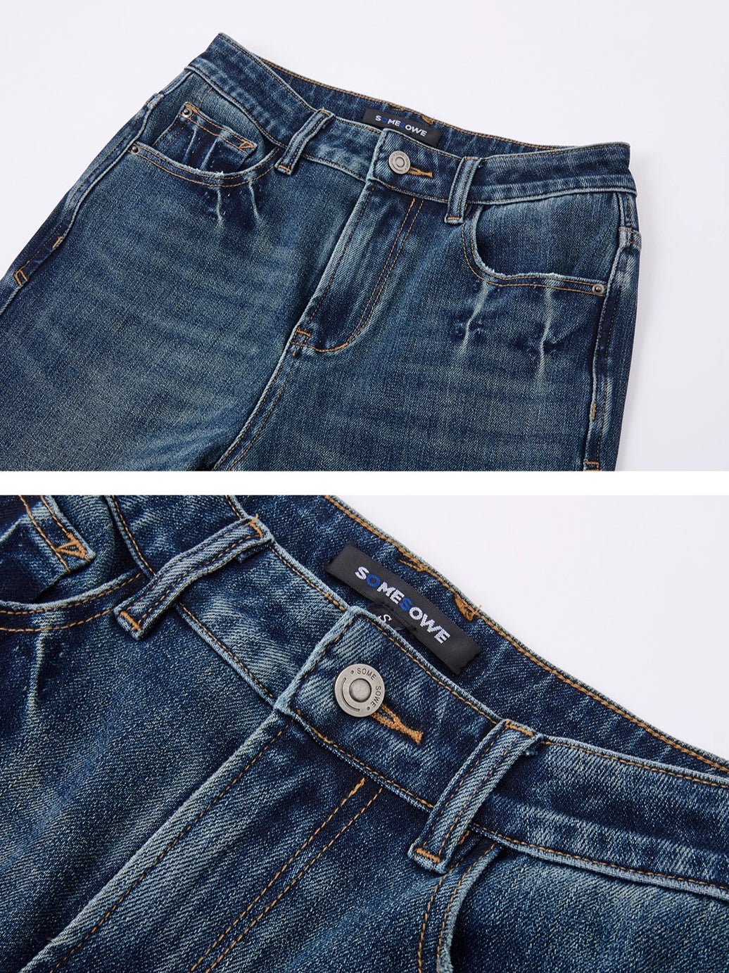 High-Rise Stretch Flared Denim Pants