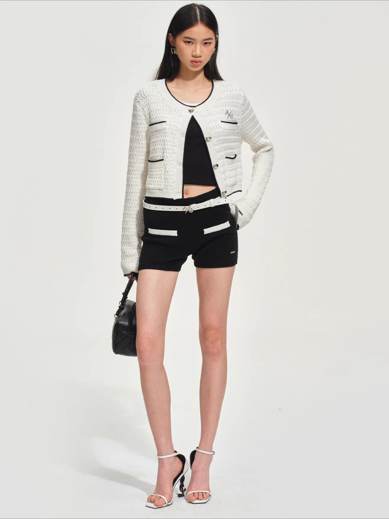 Straight-Leg Wool-Blend Casual Shorts