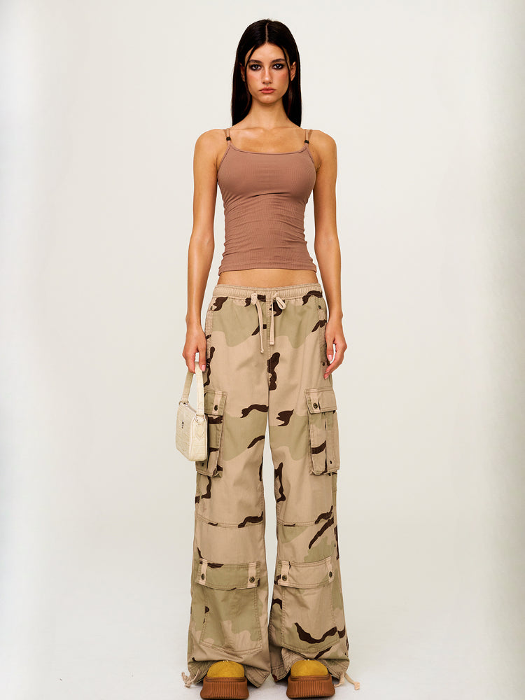 Cross-Flower All-Over Print Sports Camisole - CHINASQUAD