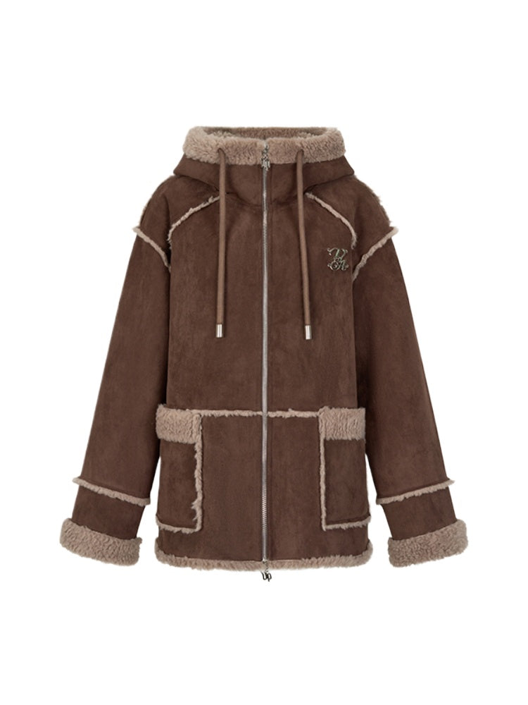 Thick Warm Faux Fur Hoodie Jacket - CHINASQUAD