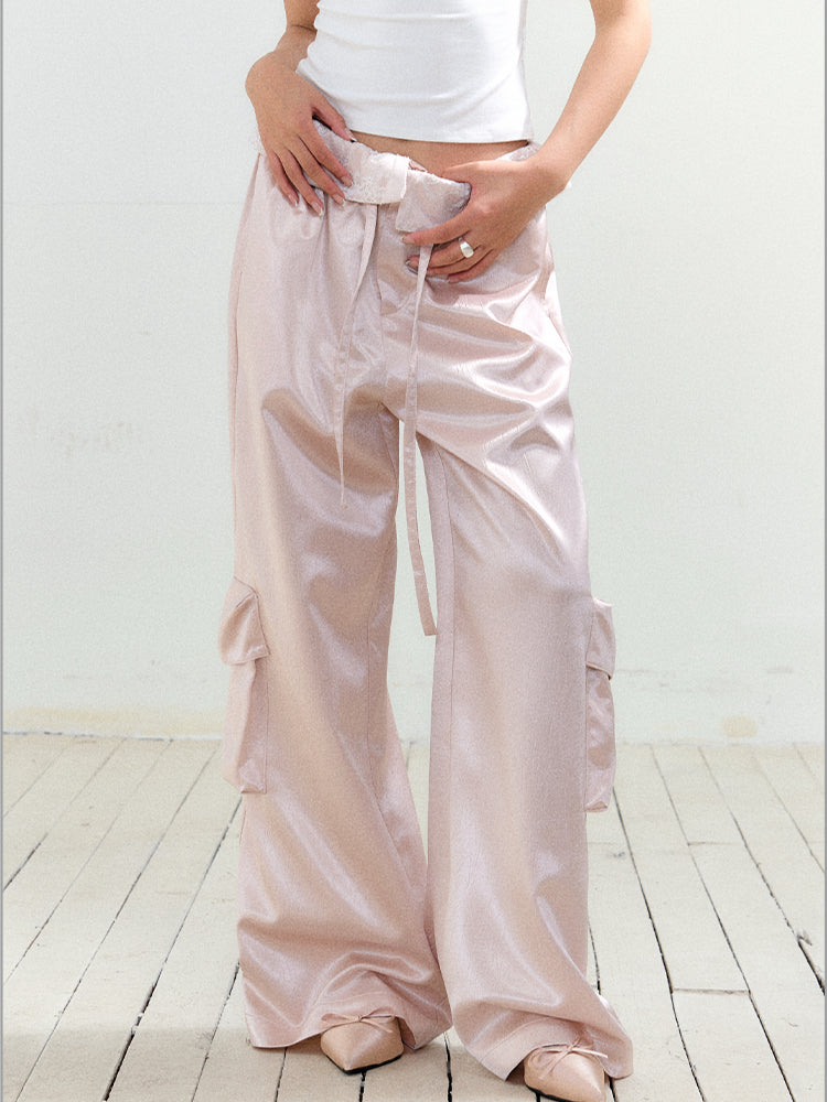 Lace Large Pocket Utility Pants - CHINASQUAD