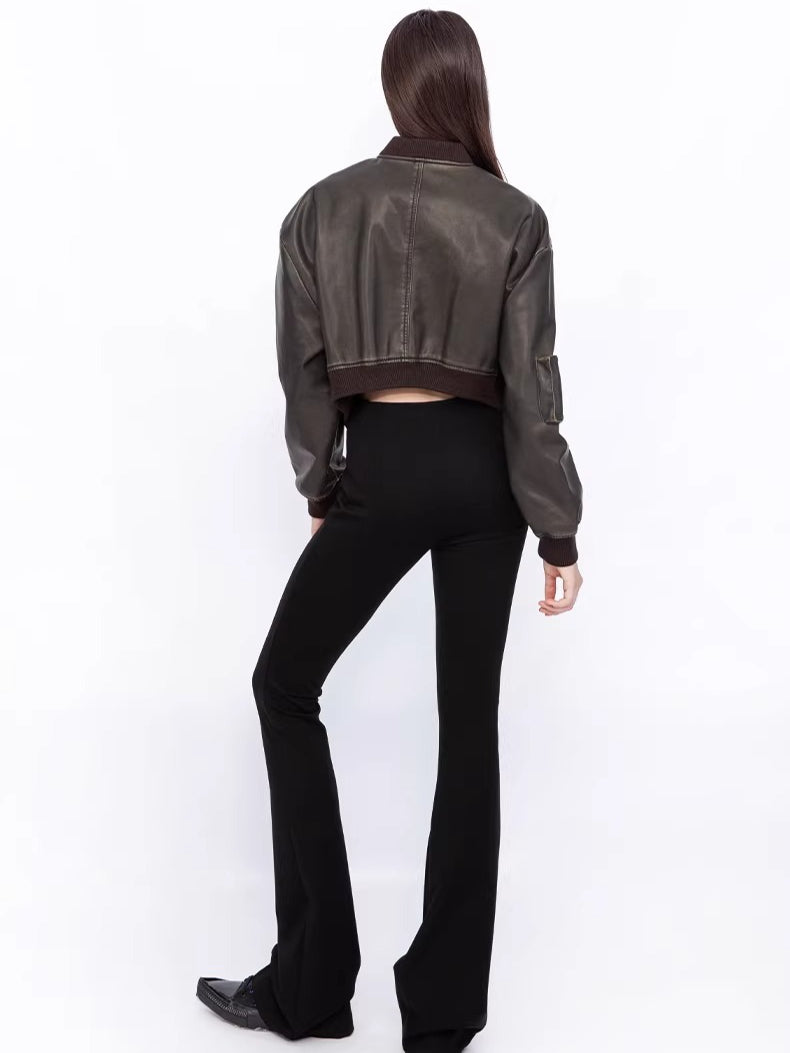 High-Stretch Slimming Micro-Flare Pants