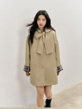 Khaki Bow Trench Coat - CHINASQUAD