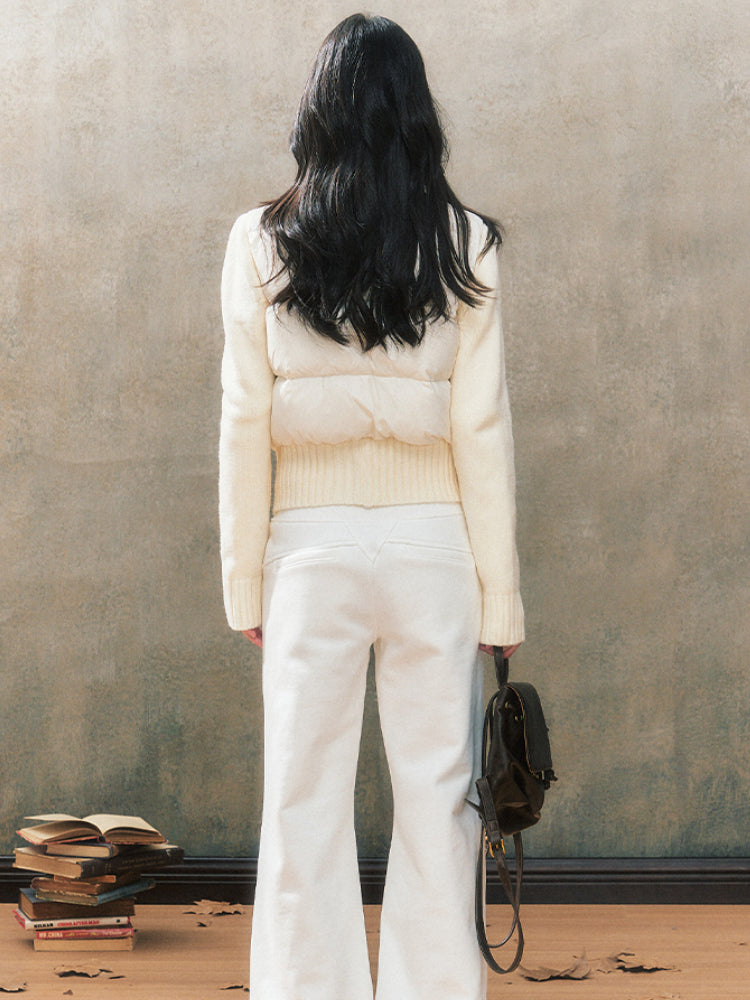 Knitted Down Short Jacket - CHINASQUAD