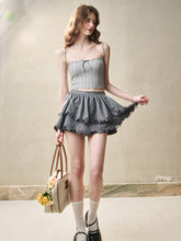 Embroidered Wool Hollow Cardigan & Tank Top Set - CHINASQUAD