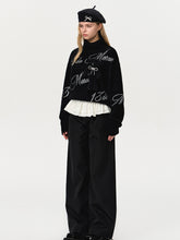 Bear Rhinestone Logo Sweater - CHINASQUAD