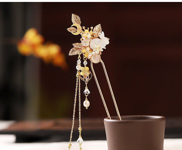 Handmade Osmanthus Dew Hanfu Hairpin - CHINASQUAD