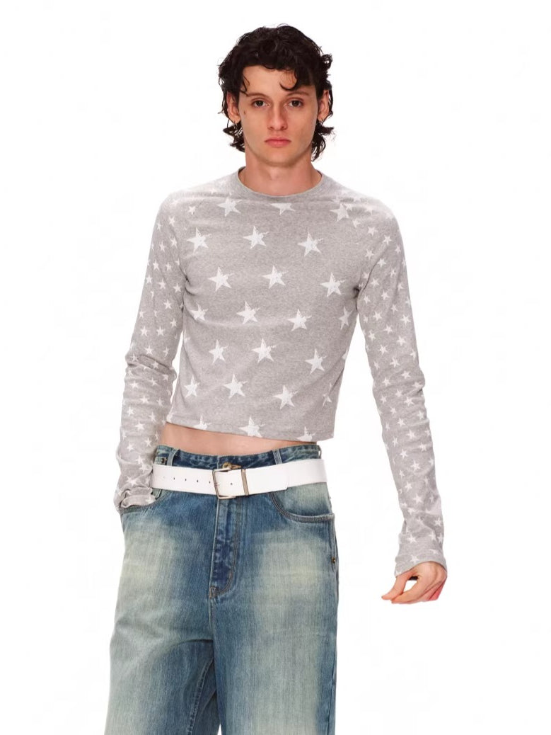 Vintage Distressed Raglan Long Sleeve T-Shirt