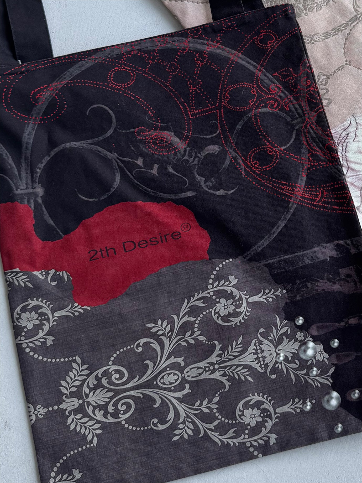 Hand-Painted Snake Year Punk Canvas Tote Bag - CHINASQUAD