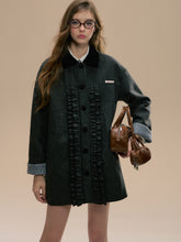 Gray Herringbone Wool Coat - CHINASQUAD