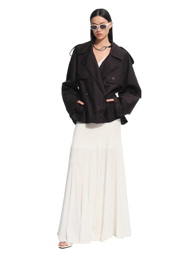 Wisteria Tencel Ribbed V-neck Maxi Dress - CHINASQUAD
