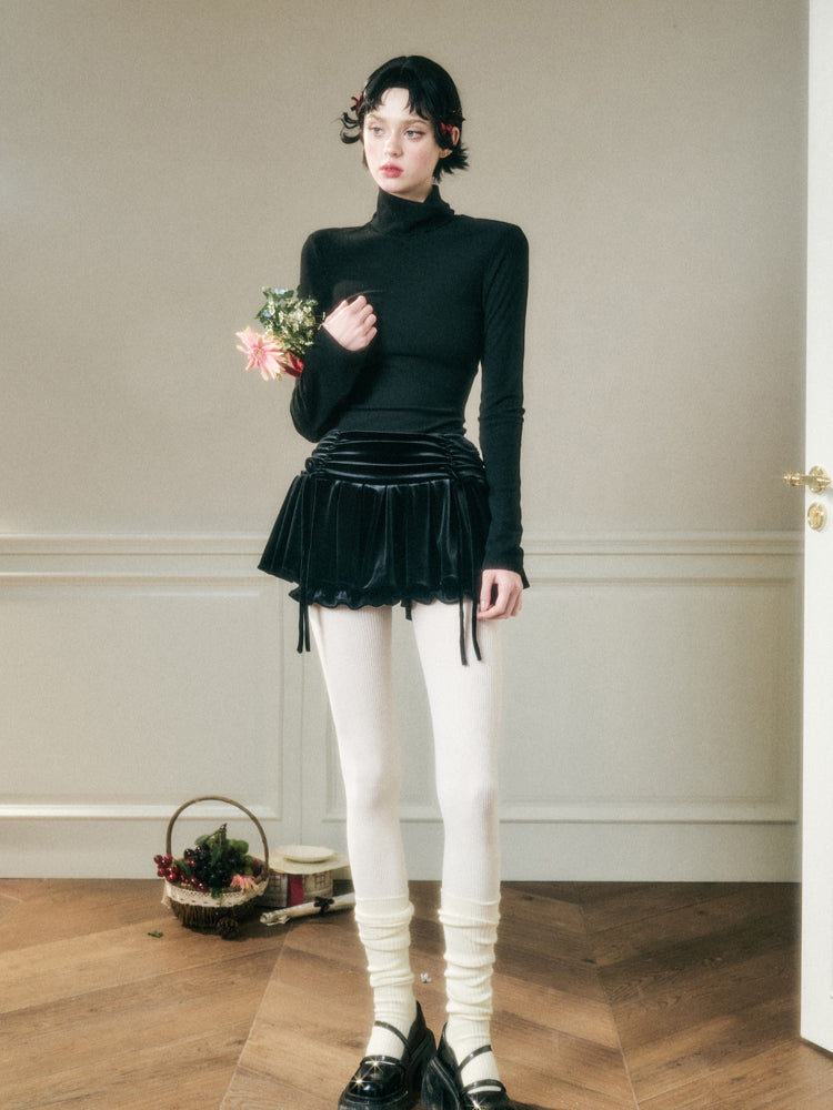 Velvet Mini Skirt - CHINASQUAD