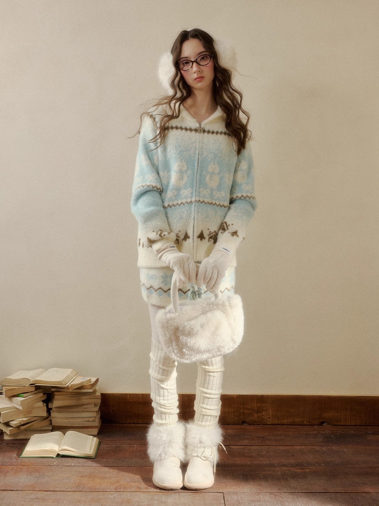 Snow Cabin Knit Sweater & Skirt Set