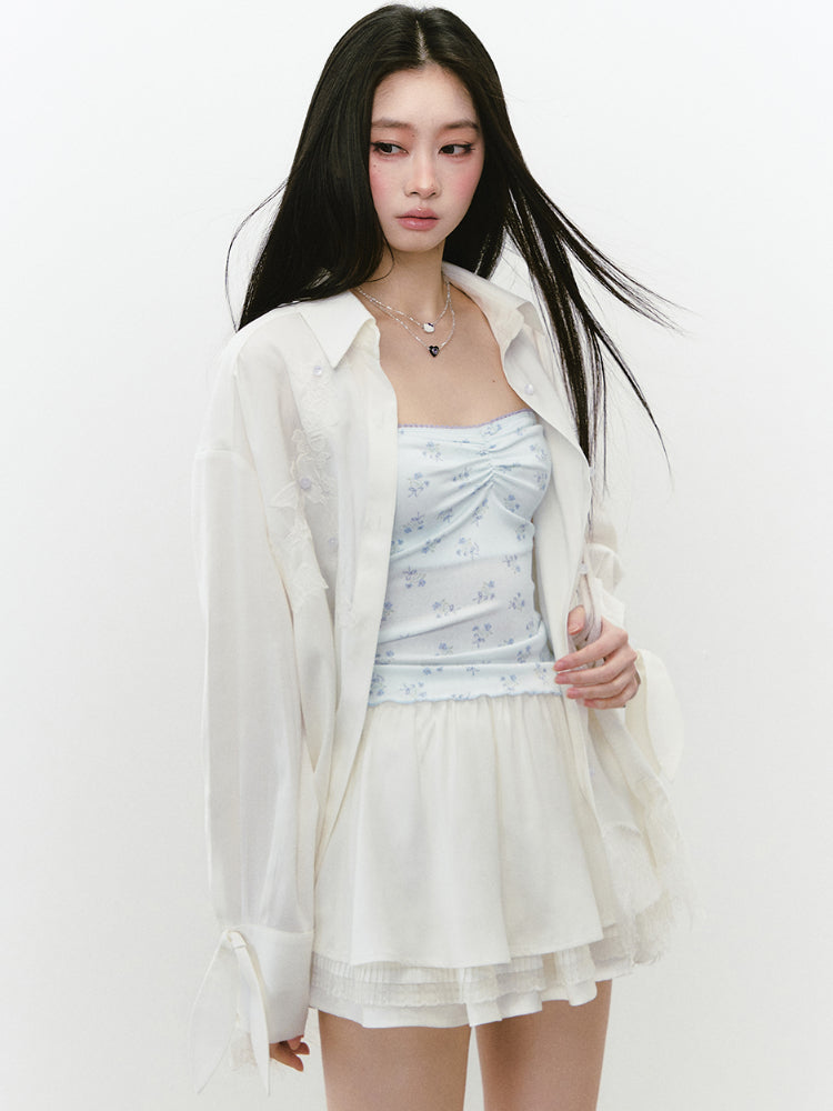 Layered Lace Spliced Cake Skirt - CHINASQUAD