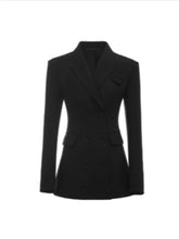 Black & Gray Blazer Dress - CHINASQUAD