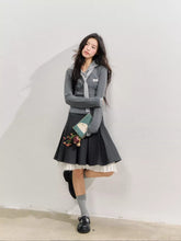Naval Collar Preppy Girl Knit Crewneck - CHINASQUAD