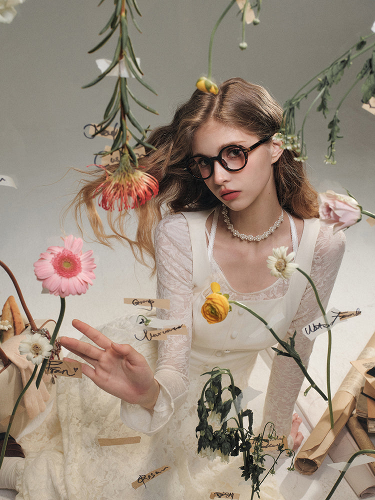 Velvet Lace French Dress - CHINASQUAD