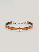 Compass Cross Leather Choker - CHINASQUAD