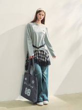 Plaid Lace Patchwork Knit Dress - CHINASQUAD