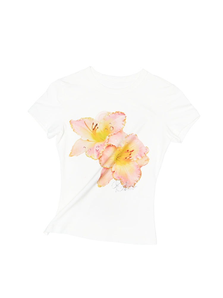 Printed Slim-Fit Short Sleeve T-shirt - CHINASQUAD