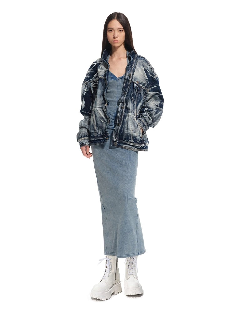 "Feria Series" Volcano Washed Denim Jacket - CHINASQUAD