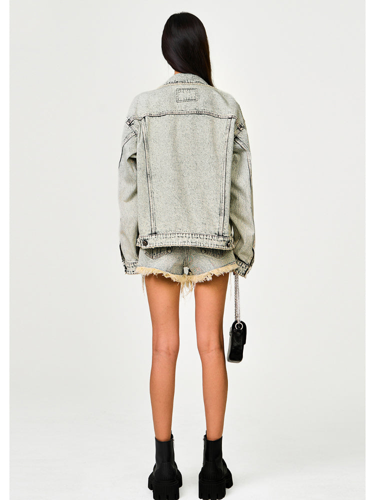 Spring/Summer New - Arrival Loose - Fit Denim Shorts - CHINASQUAD