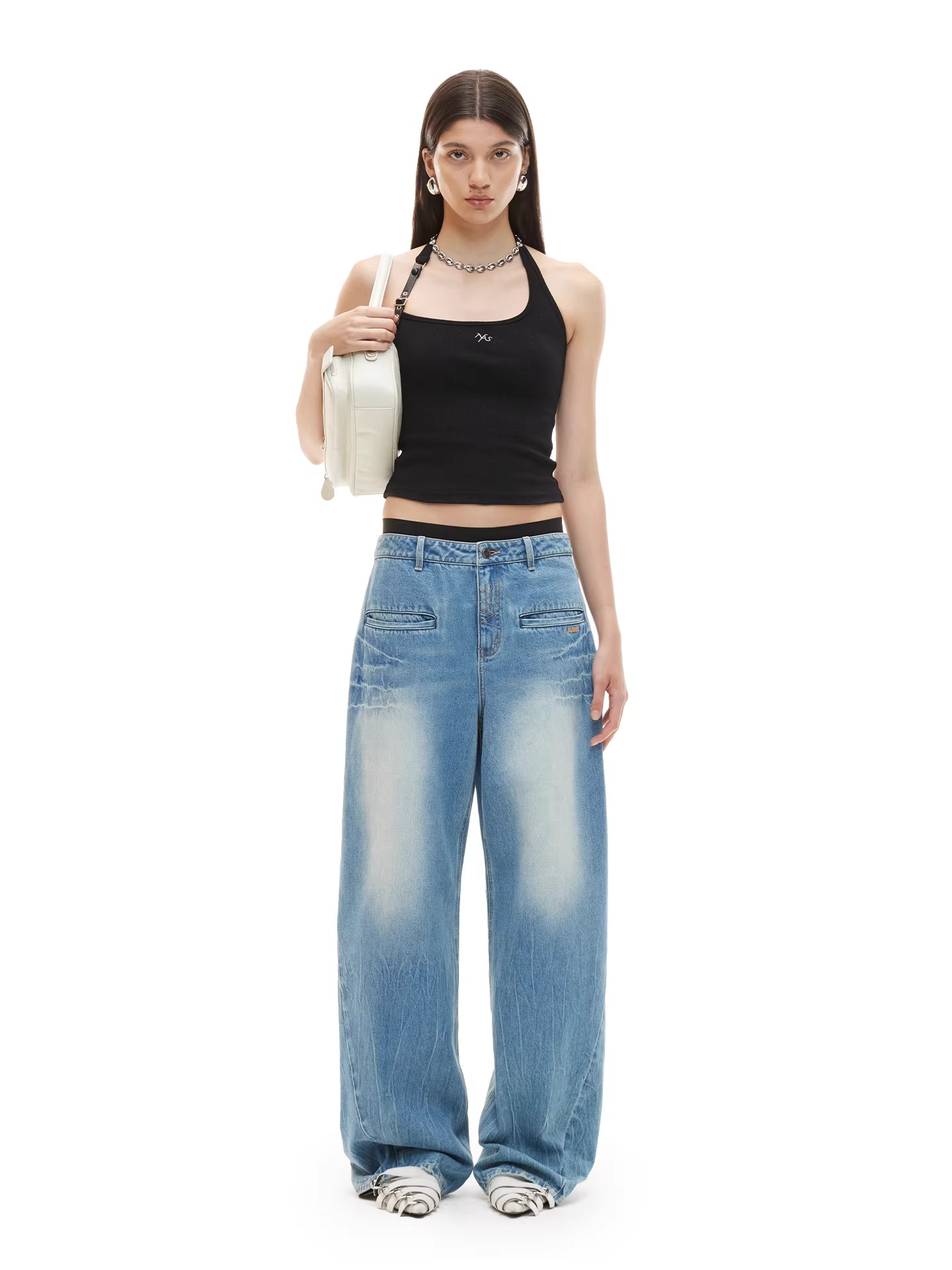 Breathable Relaxed Straight-Leg Denim Jeans