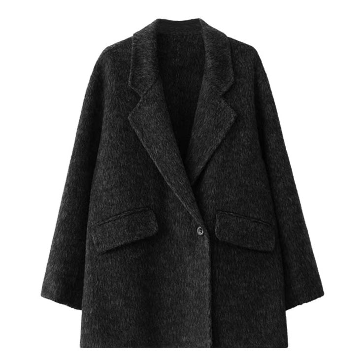 Relaxed-Fit Mid-Length Wool Blazer