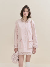 Pink Plaid Reversible Trench Coat - CHINASQUAD