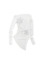 Floral Rhinestone Off-the-Shoulder Cover-Up - CHINASQUAD