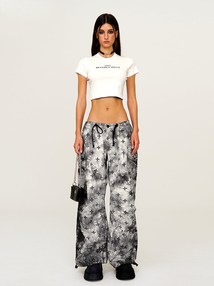 Tie-Dye All-Over Print Casual Cargo Pants - CHINASQUAD