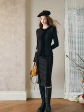 Elastic Knit Cardigan Base Sweater - CHINASQUAD