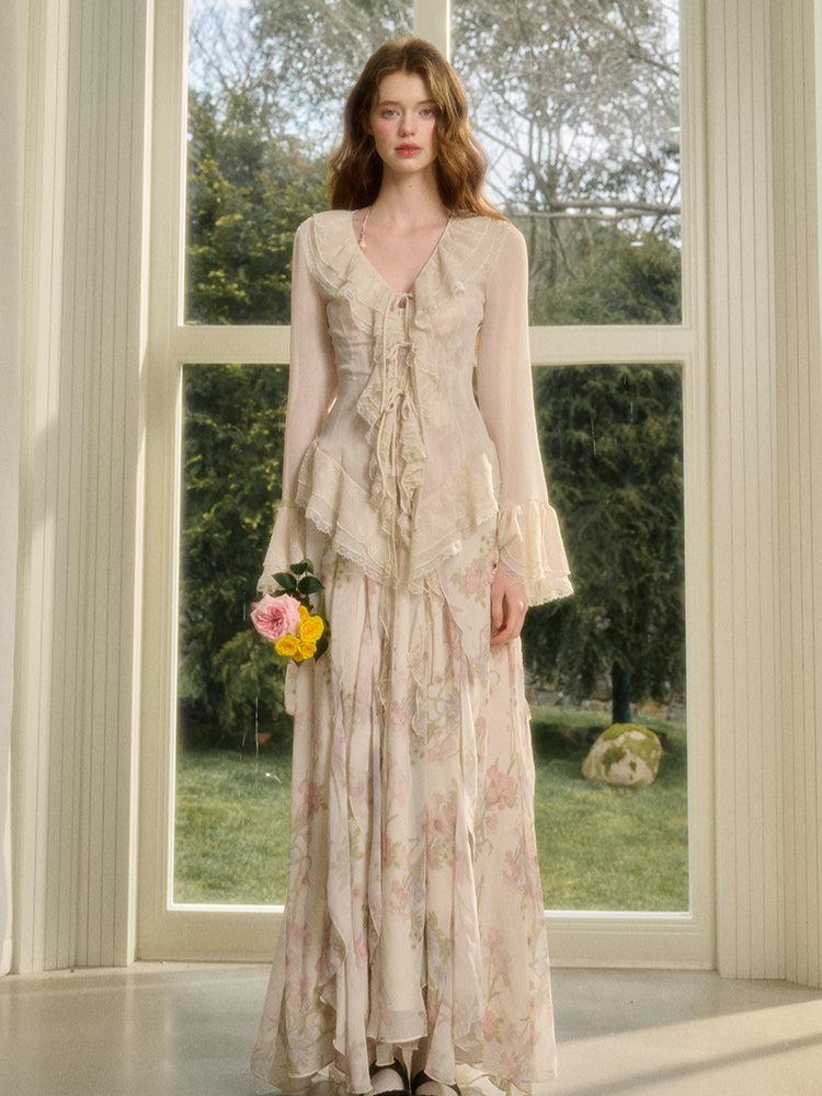 Asymmetrical Lace Dress & Cami Set - CHINASQUAD